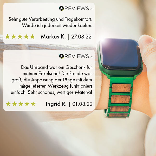 Apple Watch Uhrband LIMA Holzart Nussholz www.laimer.bz