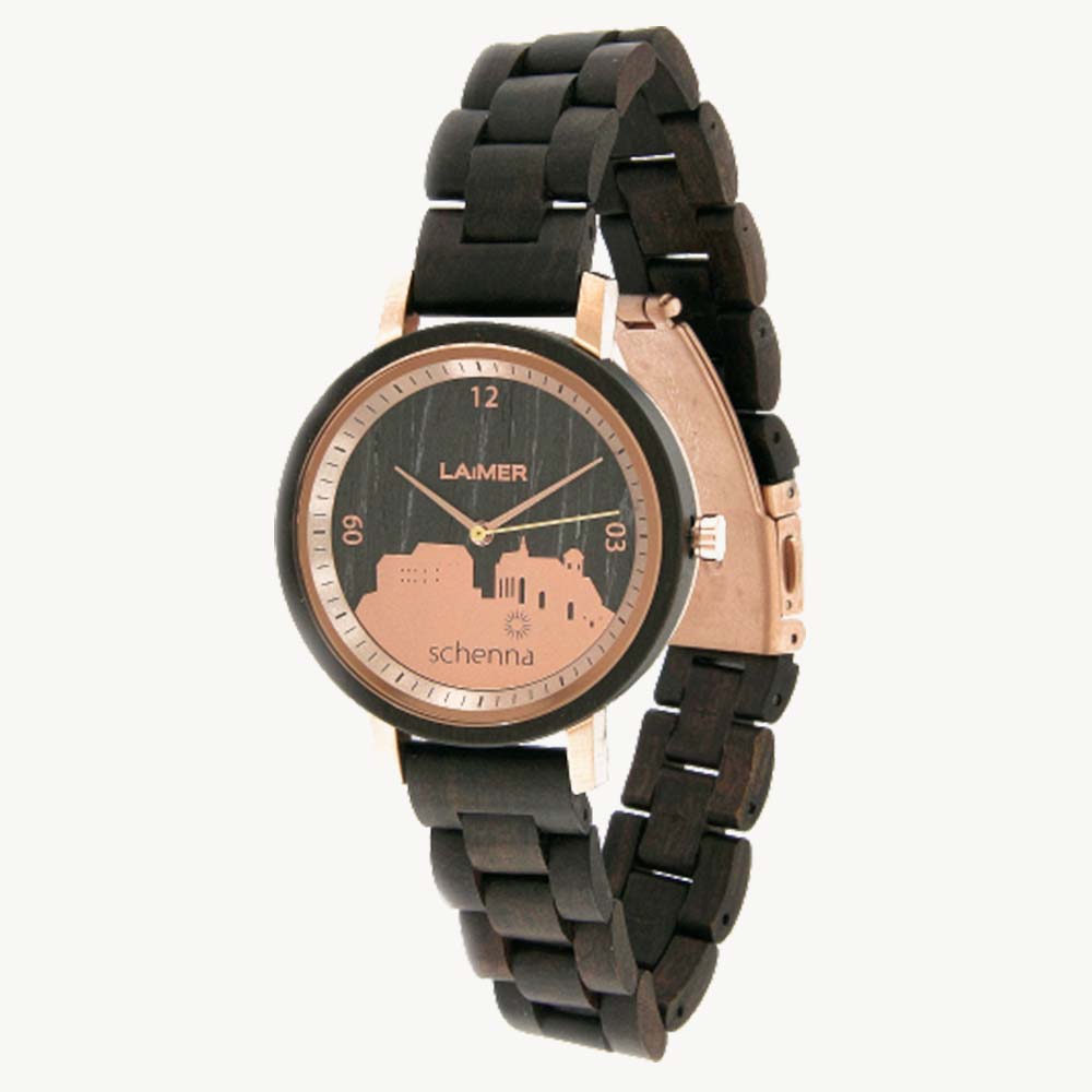 LAIMER BLACK EDITION WOODWATCH | Le Maschere Gioielli